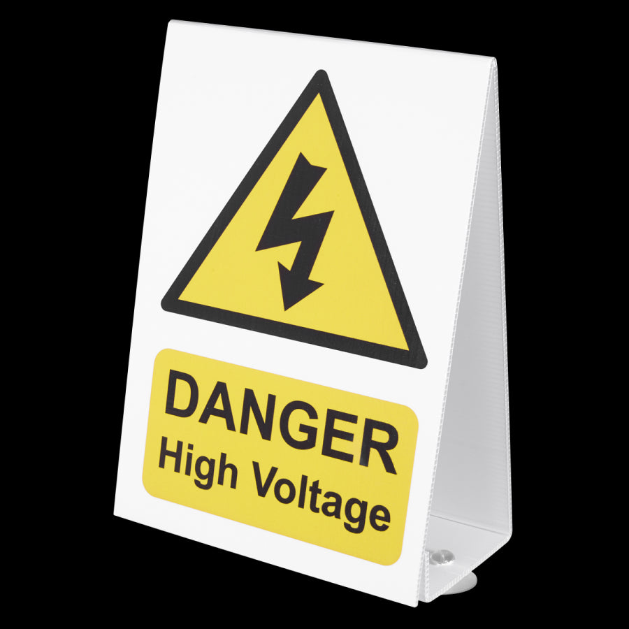Sealey High Voltage Vehicle Warning Sign