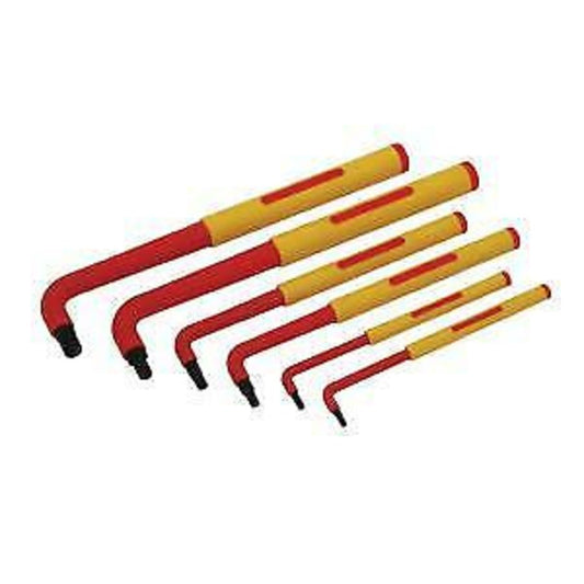 Neilsen VDE Hex Allen Key Set 1000 Volt Insulated 2.5,3,4,5,6,8mm
