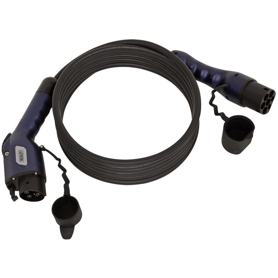 Sealey EV Charging Cable - Type 1 to Type 2 - 16A - 5m