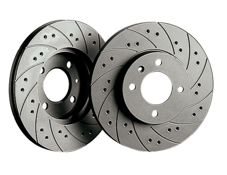 Black Diamond Rear Brake Discs for Tesla Model S (2012-2017)